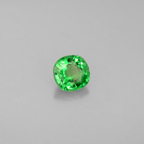 Granato tsavorite naturale verde da 0,46 ct, taglio a cuscino, VS-SI
