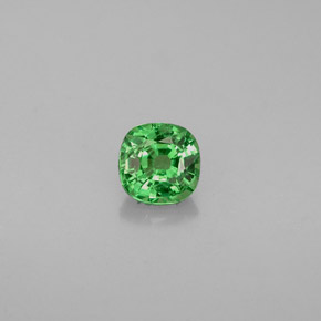 Granato tsavorite naturale verde da 0,48 ct, taglio a cuscino, VS