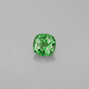 Granato tsavorite naturale verde da 0,48 ct, taglio a cuscino, VS