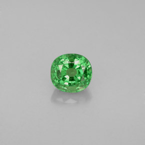 Granato Tsavorite Verde naturale da 0.65 ct, Taglio a cuscino, VS-SI