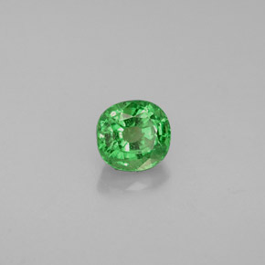 Granato Tsavorite Verde naturale da 0.65 ct, Taglio a cuscino, VS-SI
