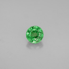 Granato tsavorite naturale verde da 0,47 ct, taglio rotondo, VS-SI