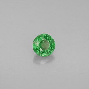 Granato tsavorite naturale verde da 0,47 ct, taglio rotondo, VS-SI