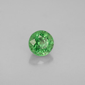 Granato Tsavorite Verde naturale da 0.79 ct, Taglio rotondo, VS
