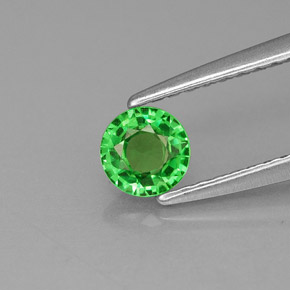 Granato Tsavorite Verde naturale da 0.40 ct, Taglio rotondo, VS