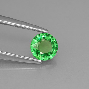Granato Tsavorite Verde naturale da 0.40 ct, Taglio rotondo, VS