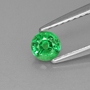 Granato tsavorite naturale verde da 0,30 ct, taglio rotondo, VS