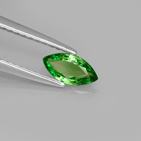 Granato tsavorite naturale verde da 0,43 ct, marchesa, VVS-VS