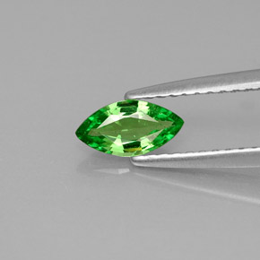 Granato Tsavorite Cromo verde naturale da 0.42 ct, Taglio marquise, VS