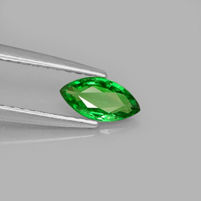 Granato tsavorite naturale verde da 0,41 ct, marchesa, VS