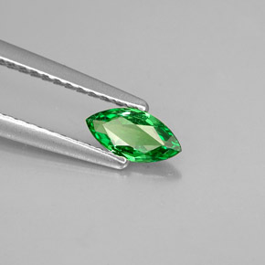Granato tsavorite naturale verde da 0,33 ct, marchesa, VVS-VS