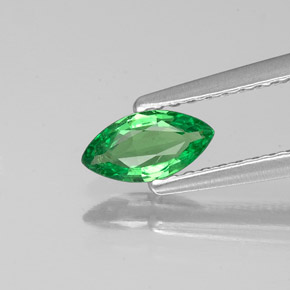 Granato tsavorite naturale verde da 0,34 ct, marchesa, VS