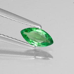 Granato tsavorite naturale verde da 0,34 ct, marchesa, VS