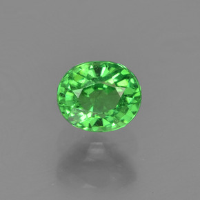 Granato tsavorite naturale verde da 0,46 ct, taglio ovale, VS-SI