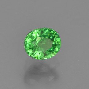 Granato tsavorite naturale verde da 0,46 ct, taglio ovale, VS-SI