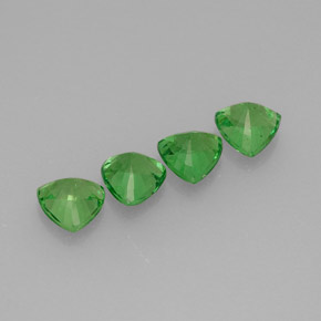 Granato tsavorite naturale verde da  ct, trillion, VVS-VS