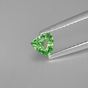 Granato Tsavorite Cromo verde naturale da 0.34 ct, Taglio trillion, VS