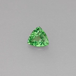 Granato Tsavorite Cromo verde naturale da 0.22 ct, Taglio trillion, VS