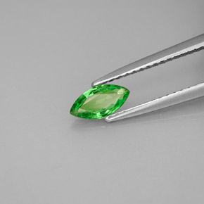 Granato tsavorite naturale verde da 0,42 ct, marchesa, VS
