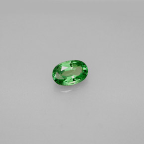 Granato Tsavorite Verde chiaro naturale da 0.61 ct, Taglio ovale, VVS-VS