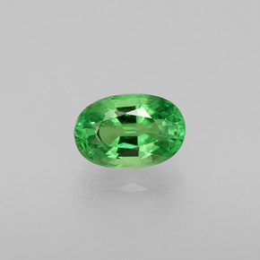 Granato tsavorite naturale verde da 0,59 ct, taglio ovale, VS