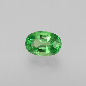 Granato tsavorite naturale verde da 0,59 ct, taglio ovale, VS