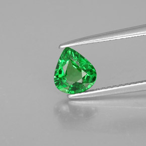 Granato tsavorite naturale verde da 0,94 ct, taglio a pera, VS