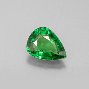 Granato tsavorite naturale verde da 1,05 ct, taglio a pera, VS-SI