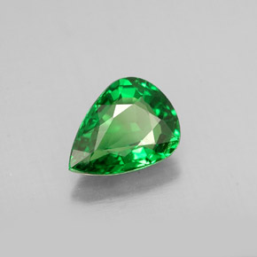 Granato tsavorite naturale verde da 1,05 ct, taglio a pera, VS-SI