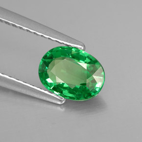 Granato tsavorite naturale verde da 1,07 ct, taglio ovale, VVS