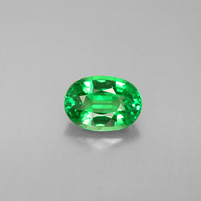 Granato tsavorite naturale verde da 1,03 ct, taglio ovale, VVS-VS