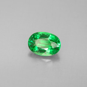 Granato tsavorite naturale verde da 1,03 ct, taglio ovale, VVS-VS