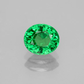Granato tsavorite naturale verde da 1,06 ct, taglio ovale, VS