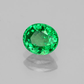 Granato tsavorite naturale verde da 1,06 ct, taglio ovale, VS