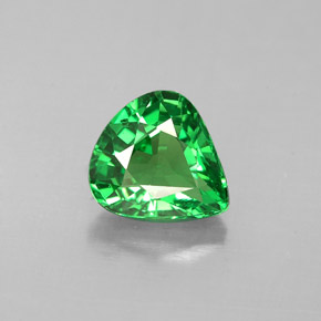 Granato Tsavorite Cromo verde naturale da 1.07 ct, Forma a pera, VVS-VS