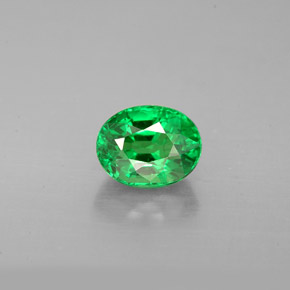 Granato tsavorite naturale verde da 1,24 ct, taglio ovale, VS