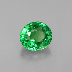 Granato tsavorite naturale verde da 1,00 ct, taglio ovale, VVS-VS