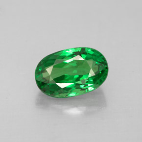Granato tsavorite naturale verde da 1,20 ct, taglio ovale, VS
