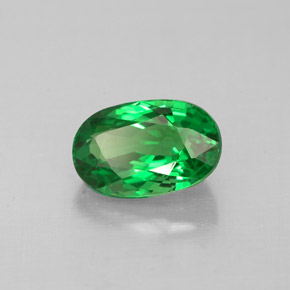 Granato tsavorite naturale verde da 1,20 ct, taglio ovale, VS