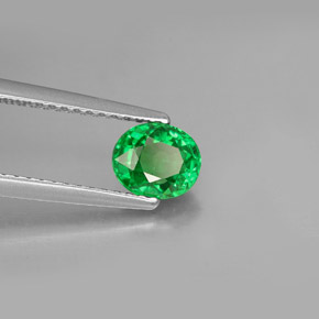 Granato Tsavorite Cromo verde naturale da 1.03 ct, Taglio ovale, VS