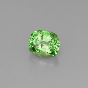 Granato tsavorite naturale verde da 0,88 ct, taglio a cuscino, VS