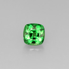 Granato tsavorite naturale verde da 0,76 ct, taglio a cuscino, VVS-VS
