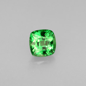 Granato tsavorite naturale verde da 0,76 ct, taglio a cuscino, VVS-VS