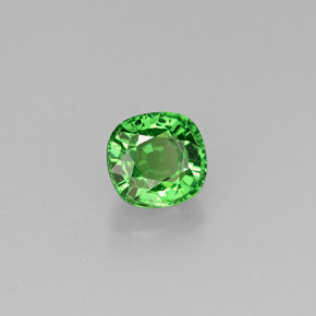 Granato tsavorite naturale verde da 0,76 ct, taglio a cuscino, VS