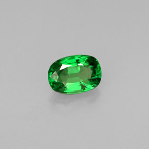 Granato Tsavorite Verde chiaro naturale da 0.61 ct, Taglio a cuscino, VS