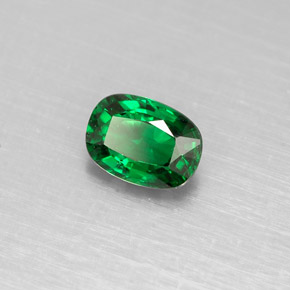 Granato tsavorite naturale verde da 0,51 ct, taglio a cuscino, VS