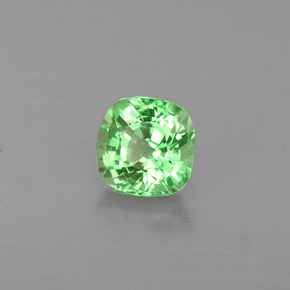 Granato tsavorite naturale verde da 0,54 ct, taglio a cuscino, VS