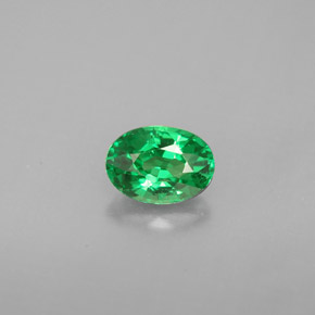 Granato tsavorite naturale verde da 0,90 ct, taglio ovale, VVS-VS