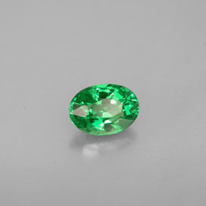 Granato tsavorite naturale verde da 0,90 ct, taglio ovale, VVS-VS