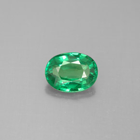 Granato Tsavorite Verde chiaro naturale da 1.37 ct, Taglio ovale, VS